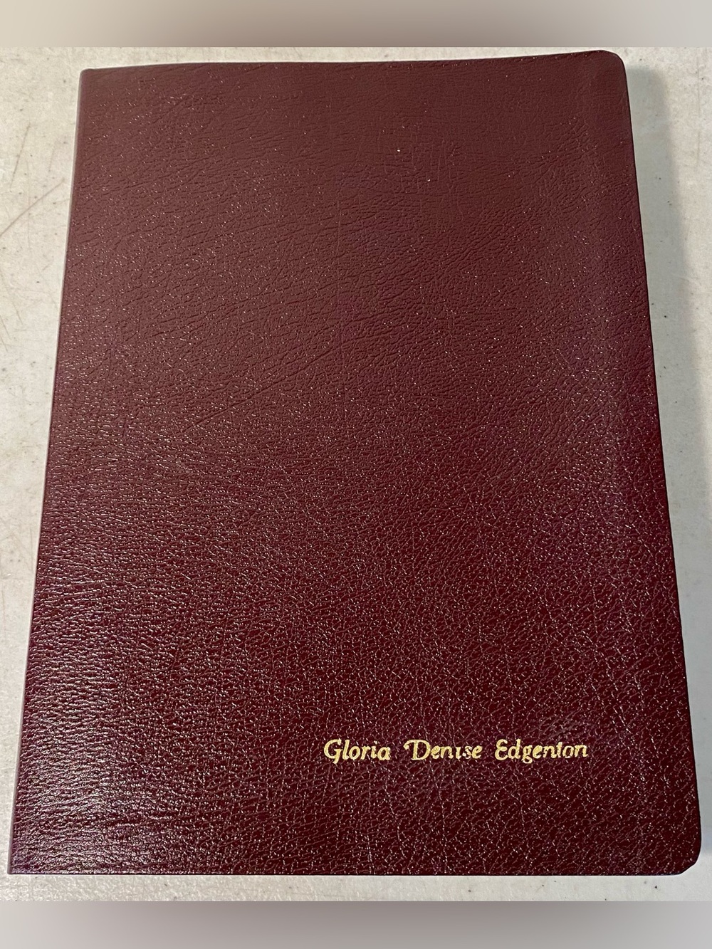 Holy Bible NLT Burgundy Leather Premium Slimline Reference Edition Large Print